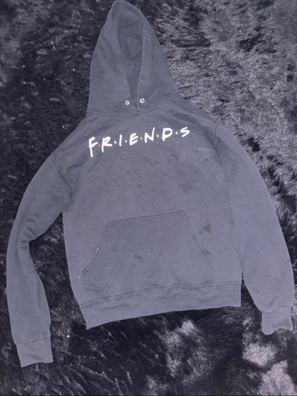 FRIENDS Black Logo Kids Hoodie